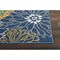 Homeroots 4 x 6 ft. Blue Tropical Flower Area Rug 385401 - alternate 2